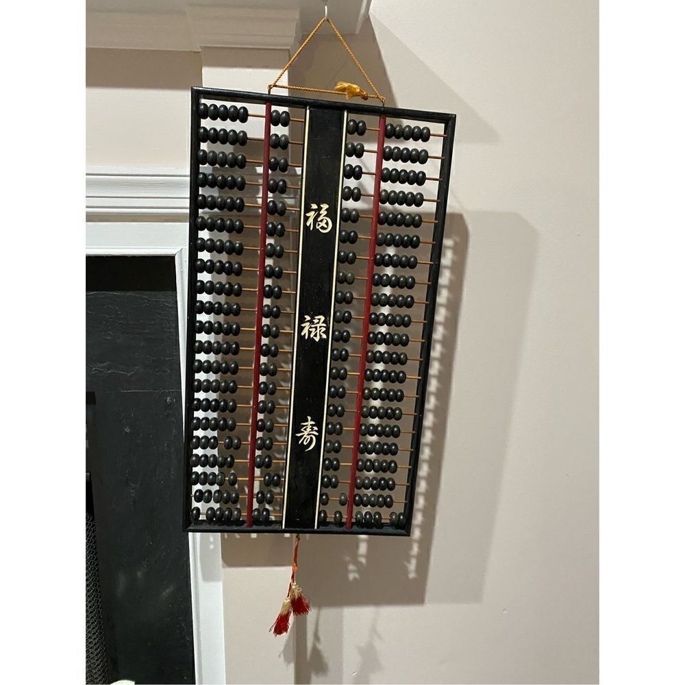 Daruma Vintage Chinese Abacus 21 Rod x 2 = 294 black color made in Japan